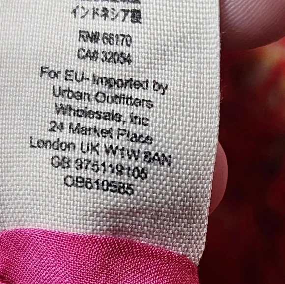 Free People Hot Tropics Pink Wide Leg Jumpsuit Size 8 Tropical Summer Vacation - Picture 10 of 10